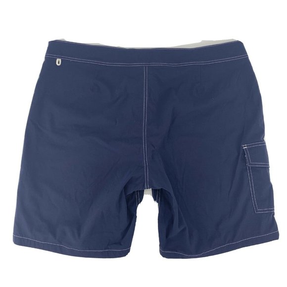 Men's J Crew Board Shorts Mesh Lined Drawstring Swim Wear Blue‎ 35 - Picture 4 of 6